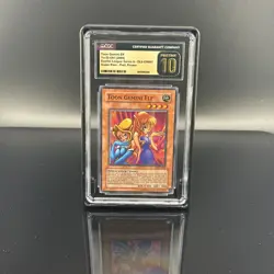 Yugioh CGC Pristine 10 Toon Gemini Elf DL6-EN001 Super Rare Duelist League - Image 1