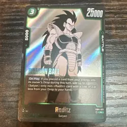 Raditz FB04-072 R Rare Foil DRAGON BALL Fusion World Manga Booster EN - Image 1