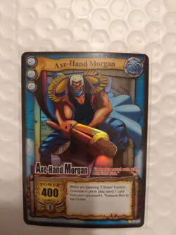 Bandai One Piece CCG Card Axe-Hand Morgan Holo The Quest Begins Vintage 2005 - Image 2