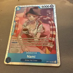 Nami FOIL OP11-054 A Fist of Divine Speed Mint Unplayed SR Super Rare One Piece - Image 2
