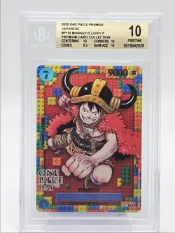 MONKEY D. LUFFY 2025 ONE PIECE JAPANESE ONE PIECE DAY '25 C P-110 BGS 10 Q6095 - Image 1