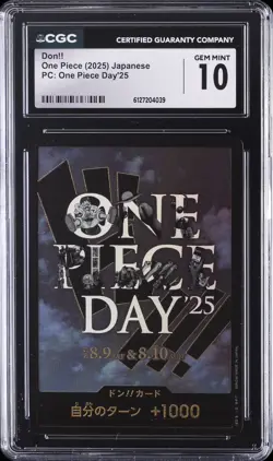2025 ONE PIECE PC: ONE PIECE DAY '25 JPN DON!! CGC 10 GEM MINT - Image 1