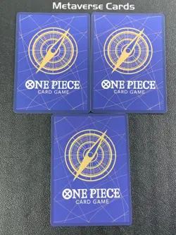 One Piece TCG Japanese The Azure Sea's Seven Gecko Moria Monkey D Luffy Lot*3 - Image 2