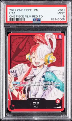 2022 ONE PIECE JPN PROMOS ONE PIECE FILM RED TUTORIAL DECK #011 UTA PSA 9 - Image 1