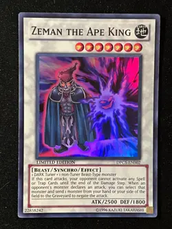 Zeman The Ape King Super Rare Limited Edition Yu-Gi-Oh! Card #DPC5-EN002 - Image 1