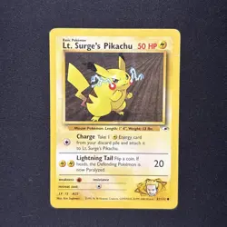Pokemon TCG Lt. Surge's Pikachu Gym Heroes 81/132 Unlimited Common Card HP - Image 1