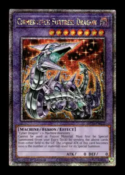 Yugioh 25th Anniversary Tin #MP24-EN022 Chimeratech Fortress Dragon QCSR - Image 1