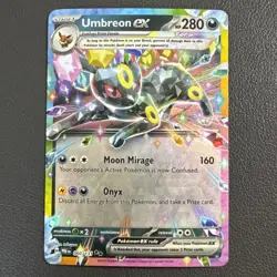 Pokemon Umbreon EX TCG Prismatic Evolutions Double Rare Holo Card 060/131 - NM - Image 1