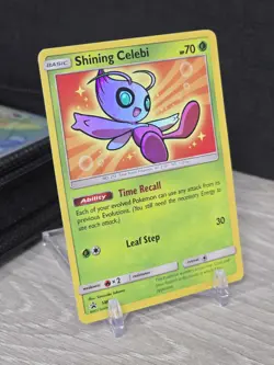 Pokemon Card TCG Shining Celebi SM79 Sun & Moon Black Star Promo 2017 Holo Rare - Image 1