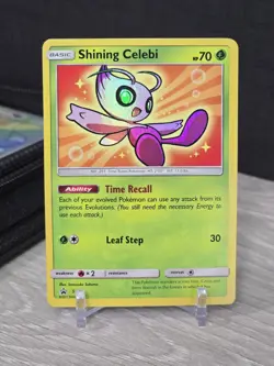 Pokemon Card TCG Shining Celebi SM79 Sun & Moon Black Star Promo 2017 Holo Rare - Image 3