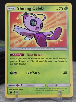 Pokemon Card TCG Shining Celebi SM79 Sun & Moon Black Star Promo 2017 Holo Rare - Image 5