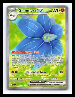 💥 Pokemon TCG Glimmora EX Obsidian Flames Holo Ultra Rare Card 213/197 - Image 1