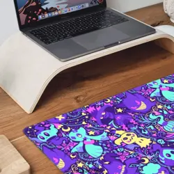 60*35cm Board Card HD Pokemon Gengar Ghost Games MousePad PTCG CCG MTG PlayMat 5761066961067 - Image 3