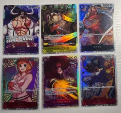 One Piece TCG Super Rare Lot of 6 Super Rare Cards One Piece Lot Japanese - Image 1