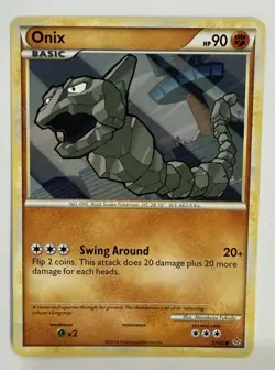 Onix 57/95 HGSS Unleashed Pokemon Card - Image 1