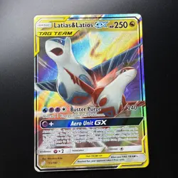 Pokemon Latias & Latios GX Ultra Rare TCG Tag Team Up Card 113/181 Sun & Moon - Image 1