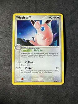 Pokemon TCG Wigglytuff Holo Rare Card 13/100 Crystal Guardians Series - Image 1