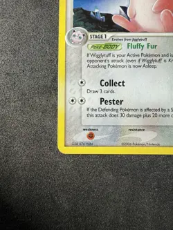 Pokemon TCG Wigglytuff Holo Rare Card 13/100 Crystal Guardians Series - Image 5