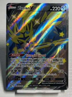 Zacian V (Shiny) SWSH292 SWSH: Sword & Shield Promo Cards Holo Pokemon TCG - Image 1