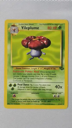 Vileplume 31/64 Pokemon Card TCG Jungle Unlimited Non Holo MP - Image 1