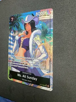 Ms. All-Sunday (Alt Art) OP14-084 SR The Azure Sea's Seven - One Piece Card Game - Image 4