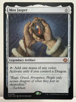 Magic: The Gathering TDM Mox Jasper & Feral Deathgorger Lot 2 Cards - Image 3