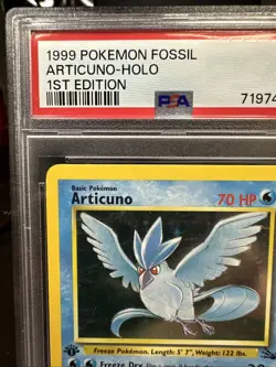 Pokemon TCG Articuno 1st Edition Holo Rare Card 2/62 Fossil PSA 5 EX - Image 2