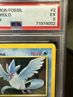 Pokemon TCG Articuno 1st Edition Holo Rare Card 2/62 Fossil PSA 5 EX - Image 3
