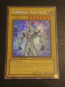 Yu-Gi-Oh! SECRET RARE HOLO CARD ELEMENTAL HERO NEOS CT03-EN001 LP/MP - Image 1
