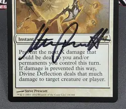 MTG Divine Deflection- Signed -Avacyn Restored Magic the Gathering Card #018 - Image 4