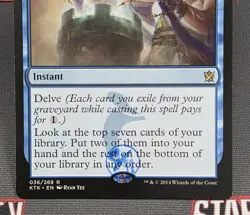 MTG Dig Through Time- STAMPED -Khans of Tarkir Magic the Gathering Card #036 - Image 4