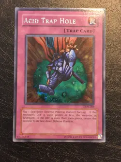 Yu-Gi-Oh! PRISMATIC SECRET RARE HOLO CARD ACID TRAP HOLE DDS-005 VLP - Image 1