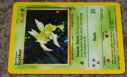 POKEMON SCYTHER HOLOGRAPHIC CARD 17/130 BASE SET 2 2000 - Image 2