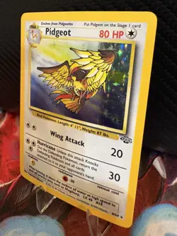 Pidgeot 8/64 Holo Jungle Set WOTC Vintage Pokemon Card LP - Image 3