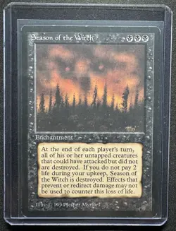 Rare Season of the Witch MTG Card NM Condition The Dark Enchantment - Image 1