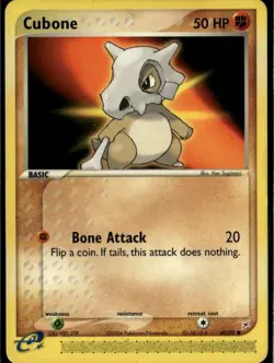 Cubone Common Team Magma vs Team Aqua 40/95 Fighting Normal Pokemon Card - Image 1