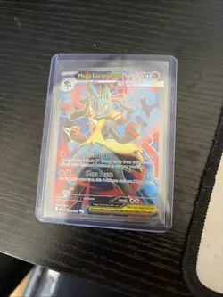 Mega Lucario ex 160/132 Me01: Mega Evolution Holo and Bulbasar Promo Card - Image 1