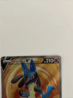 Lucario V SWSH213 SWSH: Sword & Shield Promo Card Holo Full Art Pokemon Card - Image 2
