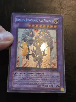 Yu-Gi-Oh! SECRET RARE CARD ELEMENTAL HERO SHINING FLARE WINGMAN CT03-EN004 LP - Image 2