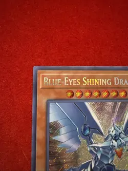 YUGIOH! Blue-Eyes Shining Dragon LCKC-EN008 Secret Rare 1st Edition NM - Image 2