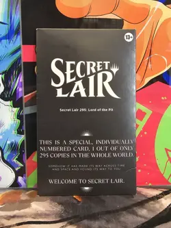 MTG Secret Lair Serialized Lord Of The Pit MagicCon Barcelona /295 SEALED - Image 1