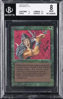 1993 MAGIC: THE GATHERING ALPHA BERSERK BGS 8 - Image 1