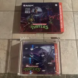 MTG TMNT Collector Booster Box Sealed + Collector Booster and Acrylic Case - Image 1