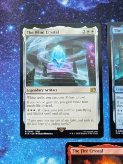 MTG FF Crystal Set Magic: The Gathering Wind, Water, Darkness, Fire, Earth - Image 3