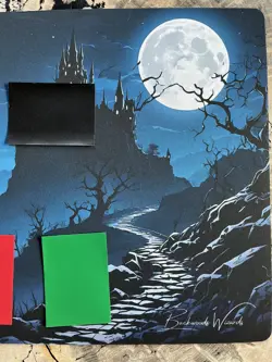 Red Wizard MTG Playmat for Magic the Gathering - Unstitched - 24" x 14" NEW - Image 5