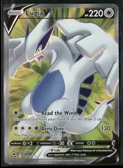 2022 Pokemon Sword & Shield - Silver Tempest Lugia V Basic/Rare Ultra #185 - Image 1
