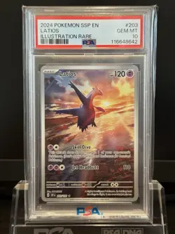 Pokemon TCG - Latios 203/191 - Surging Sparks - Illustration Rare - PSA 10 - Image 1