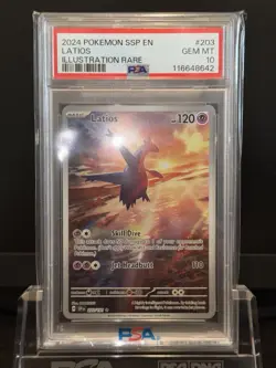 Pokemon TCG - Latios 203/191 - Surging Sparks - Illustration Rare - PSA 10 - Image 2