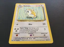 Pokemon TCG Raticate Base Set Uncommon Card 40/102, NM+, FREE SHIPPING - Image 2