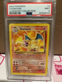 2002 Pokemon Charizard Legendary Collection #3/110 PSA 9 MINT - Image 1